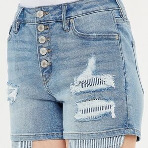 Women's Distressed Denim Shorts